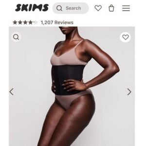 Skims Waist Trainer Size 2X Onyx/black NEW